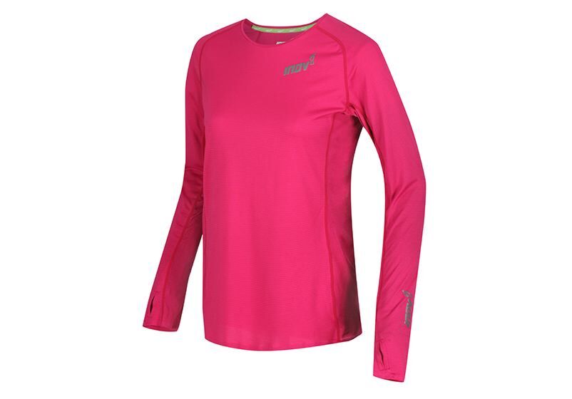 Inov-8 Base Elite 2.0 Long Sleeve Womens Base Layer Pink Australia (ZPMKDG276)